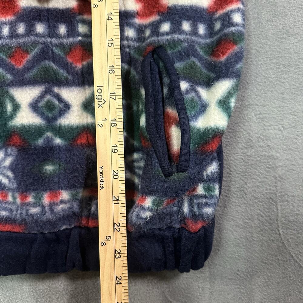 Sport Carolina Colours Fleece Set Navy Tribal Women M Vintage 90s Sweatsuit - Picture 3 of 13